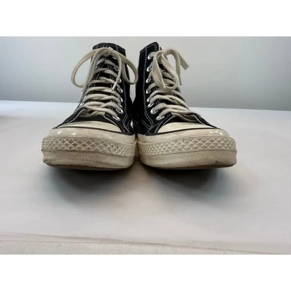Converse Chuck Taylor All Star High Top Black Sneakers Mens 8.5 Womens 10.5